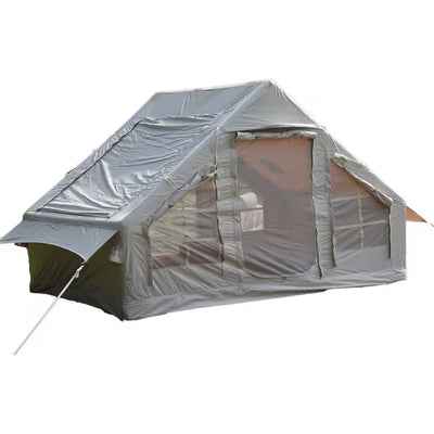 4–6 Person Inflatable Camping Tent with Pump – Beige