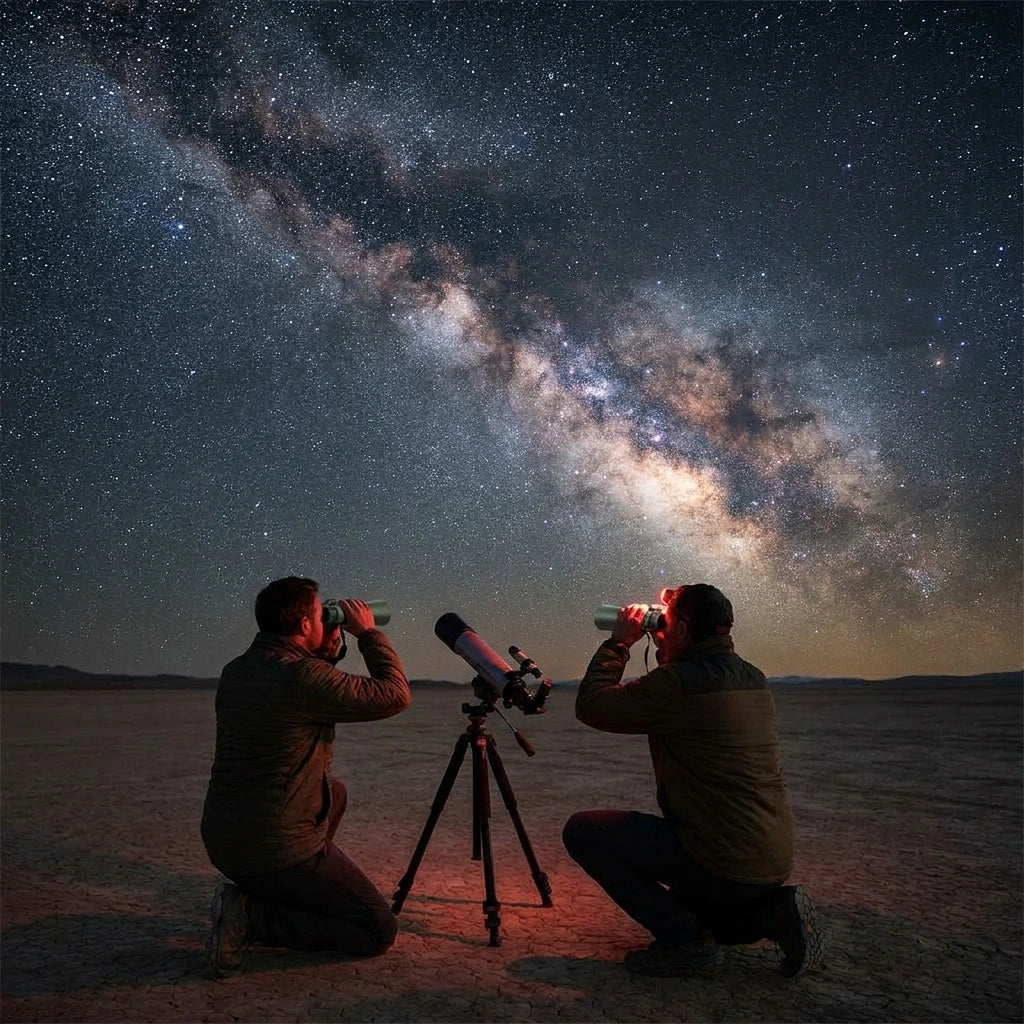 Stars sharpen above open canvas